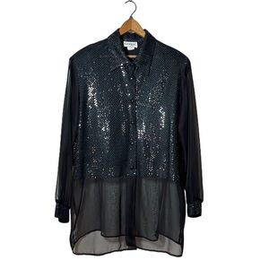 Vintage 80s Disco Ball Blouse
